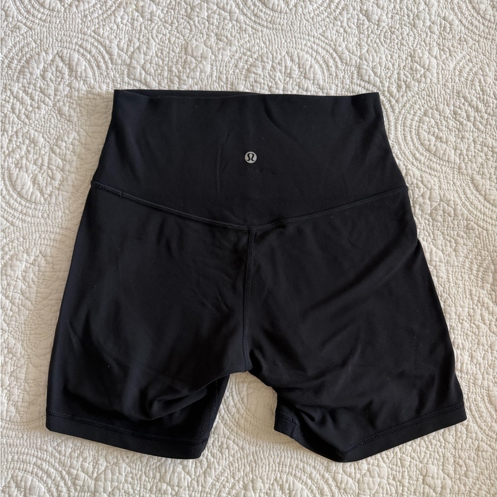 Lululemon Align 5.5 inch inseam black shorts Size 6
